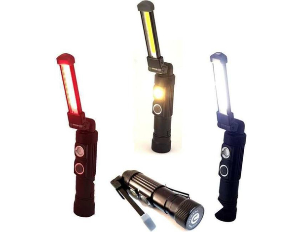 Mini Torcia Ricaricabile Usb Led Cob Magnetica Luce Lampada Lavoro TE-B0097
