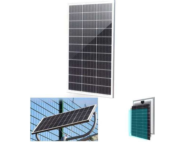 Pannello Solare Monocristallino 100W watt Impianto Kit Fotovoltaico 92 x 67cm