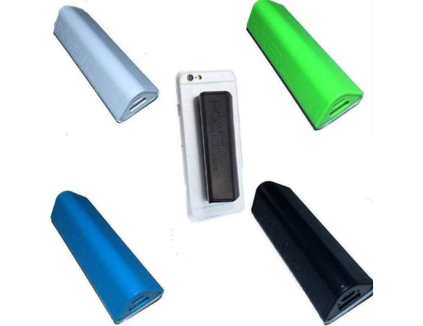 Power Bank Batteria Esterna USB 2600 MaH Universale Per Smartphone Con Ventose