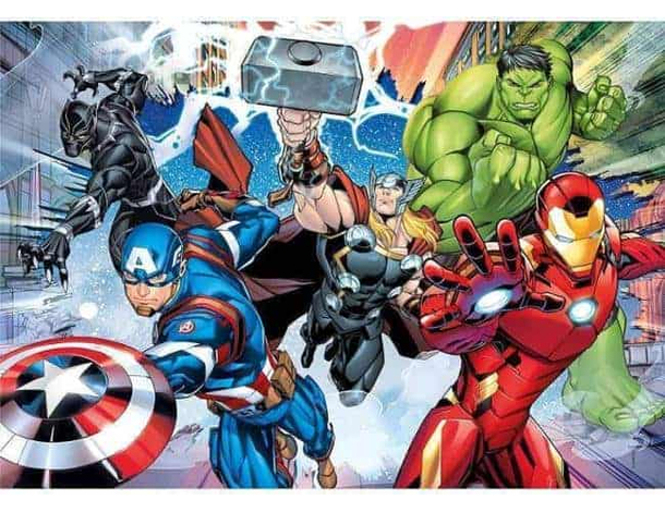 Puzzle Per Bambini 30 pz The Avengers Maxi Marvel Clementoni 3+ SuperColor 2