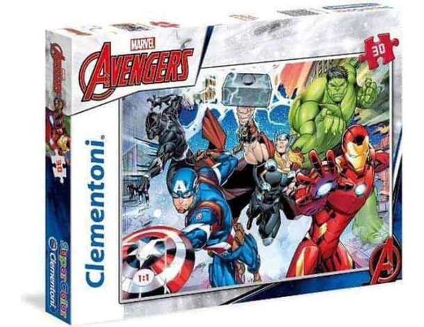 Puzzle Per Bambini 30 pz The Avengers Maxi Marvel Clementoni 3+ SuperColor