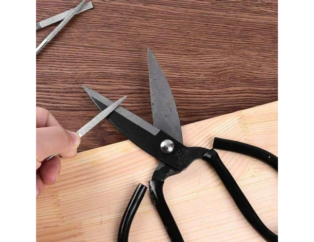 Set 6 Mini Lime Ago per Ferro Legno 165mm Manico Rivestito Bricolage Fai da...