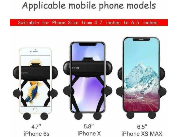 Supporto Smartphone Auto Bocchetta Aria Cellulare Universale Molla Regolabile...