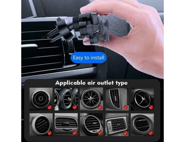 Supporto Smartphone Auto Bocchetta Aria Cellulare Universale Molla Regolabile...