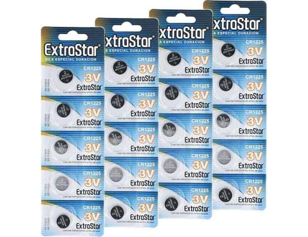 20x Batterie CR1632 A Bottone Pile 3V Litio Extrastar Pila Batteria Orologio