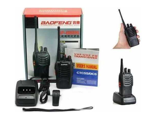 2x Ricetrasmittente Baofeng BF-888S PMR Radio UHF 400-470 MHz Walkie Talkie...