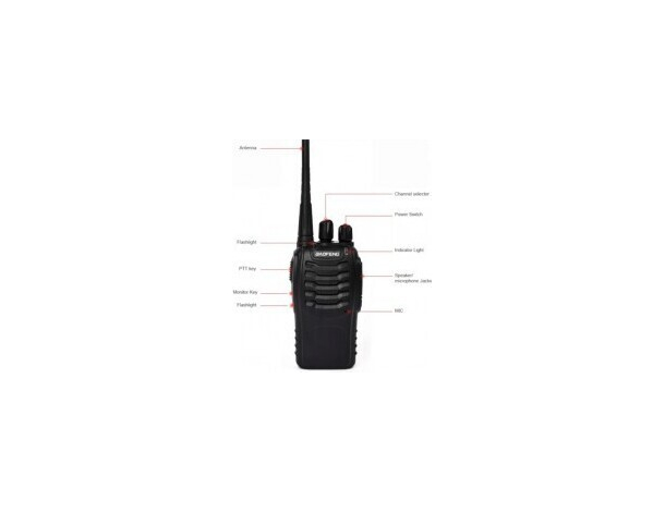 2x Ricetrasmittente Baofeng BF-888S PMR Radio UHF 400-470 MHz Walkie Talkie...