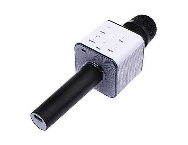 Microfono Wireless Bluetooth Cassa Integrata Echo Batteria Karaoke...