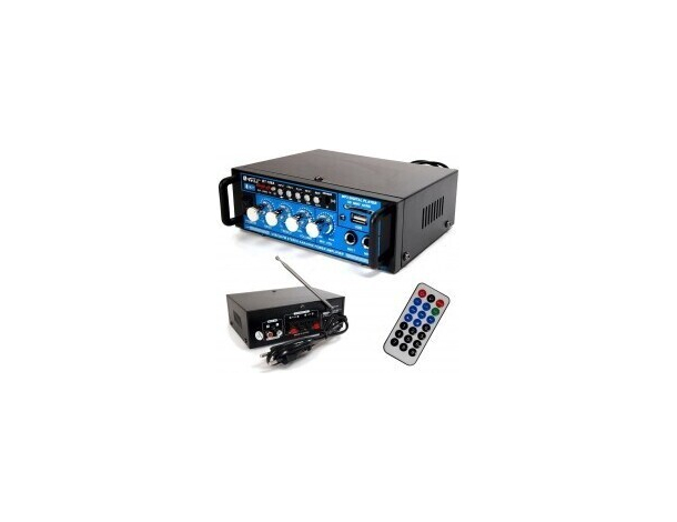 Amplificatore Audio Bluetooth Stereo HI-FI USB AUX FM 2 Canali Casa Auto BT188A