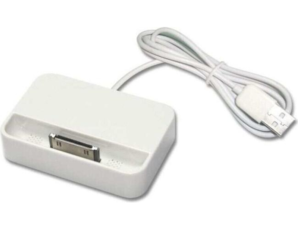 Base Carica Smartphone Cellulare Supporto Iphone 3G 3GS 4 4S USB Cavo Ricarica