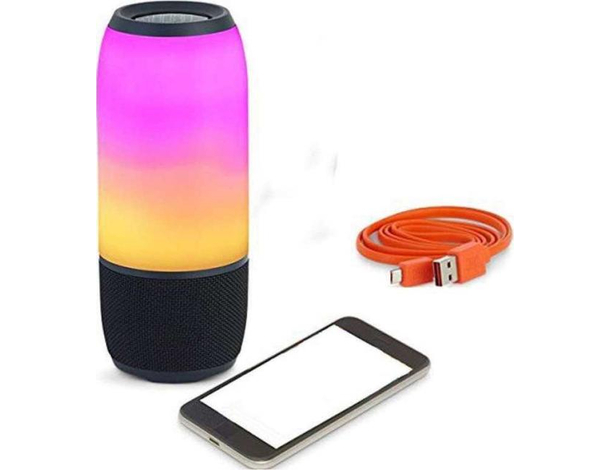 Cassa Bluetooth Portatile Smartphone Riproduzione Lettore Mp3 Musica Luce Cavo