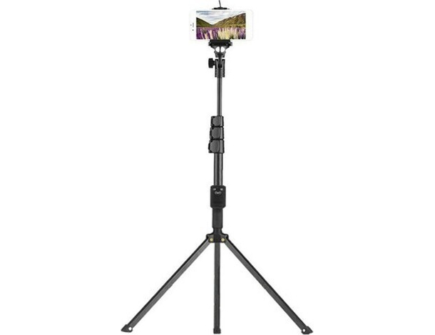 Cavalletto Smartphone Treppiede 104cm Selfie Telecomando Bluetooth Wireless...