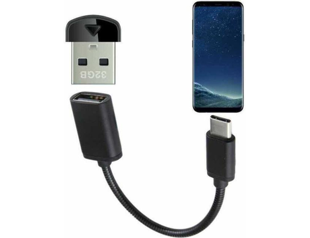Cavo Adattatore Da USB Femmina a Micro USB Maschio TYPE C Smartphone...