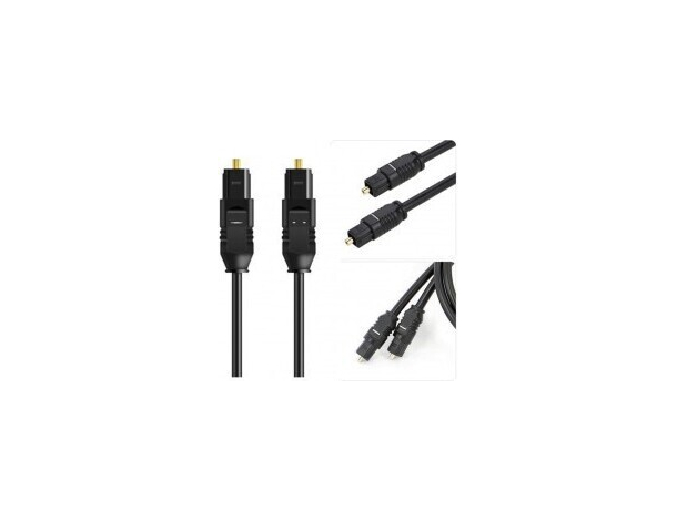 Cavo Audio Ottico Digitale Toslink da 1,5m Cavetto Maschio Spina Fibra Ottica