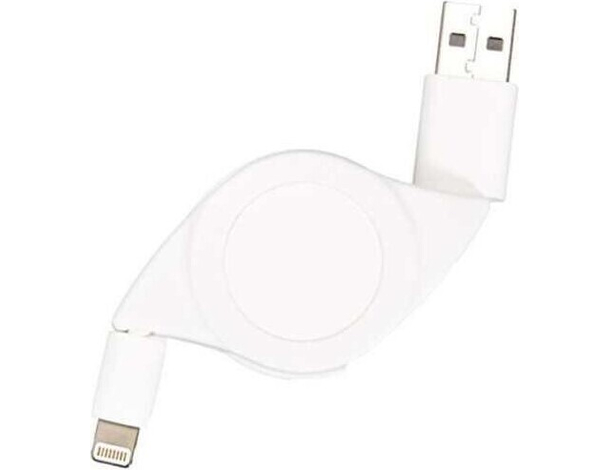 Cavo Carica iPhone Estensibile 8 Pin Lightning 1,2 Metri USB Avvolgibile...