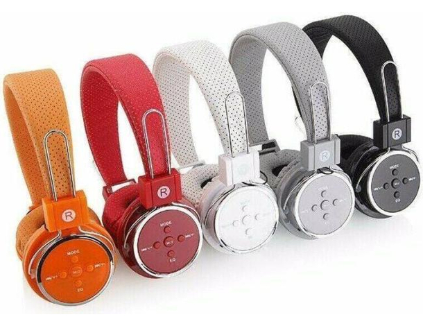 Cuffie Stereo Wireless Bluetooth 2.1 Microfono Mp3 MicroSD AUX Headphones...