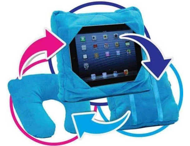 Cuscino Da Viaggio Tablet iPad 3 in 1 Trasformabile Pillow Poggiatesta Auto...