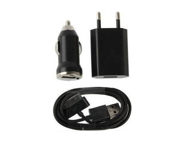 Kit Caricabatteria 3in1 Rete - Auto - Cavo Smartphone Con Presa Micro USB