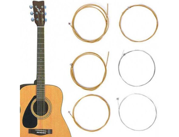 Kit Di 24 Corde Chitarra Acustica Professionale Bronzo Classica Leggere Corda