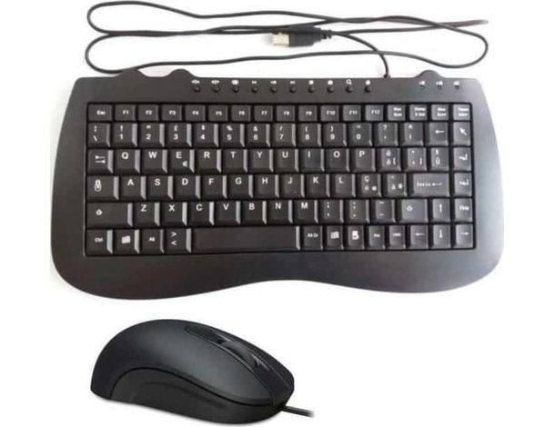 Kit Mouse Tastiera Fili PC USB Cavo USB Keyboard Multimediale Computer