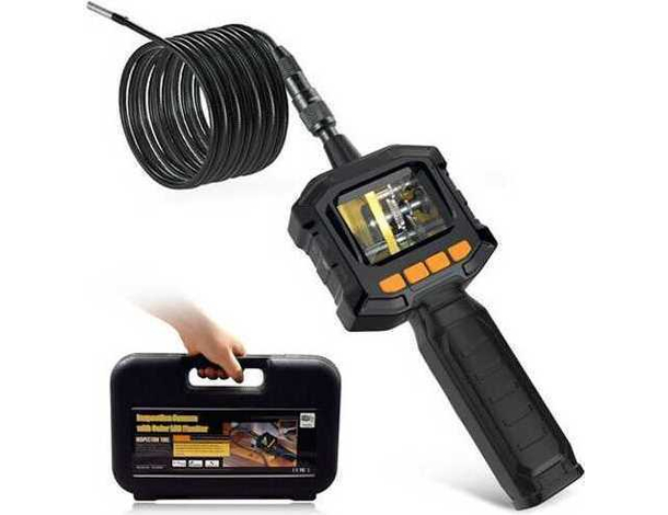 Microcamera Sonda Endoscopica Impermeabile Ispezione Endoscopio Camera Monitor