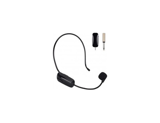 Microfono Ad Archetto Wireless 2,4Ghz UHF Portatile Trasmettitore Senza Fili