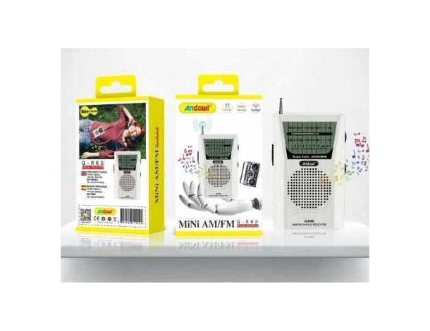 Mini Radio Q-R60 Con Funzioni AM/FM Con Antenna Telescopica 2x Batterie AA