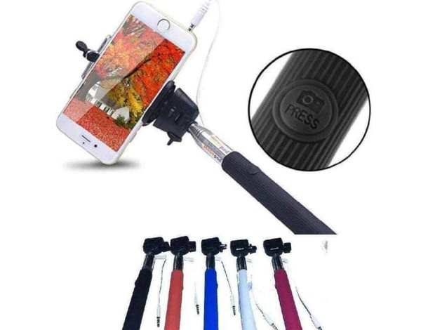 Selfie Monopiede Telescopico Morsetto Regolabile Bastone Estensibile Universale