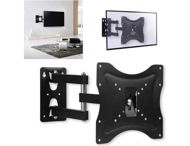 Staffa Porta TV Televisore Braccio Parete Monitor da 14" a 40" 23kg Muro 5