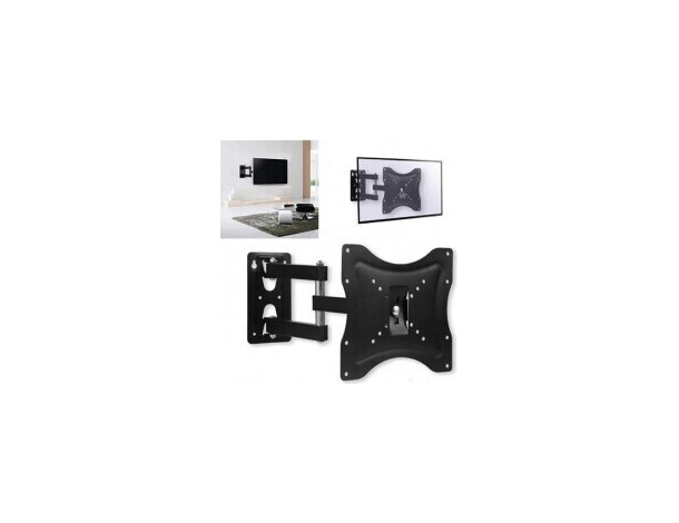 Staffa Porta TV Televisore Braccio Parete Monitor da 14" a 40" 23kg Muro