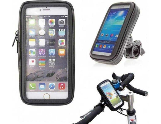 Supporto Cellulare Massimo 6" Pollici Da Bici Zip Impermeabile Touch Smartphone