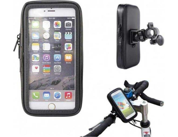 Supporto Cellulare Massimo 6" Pollici Da Bici Zip Impermeabile Touch...