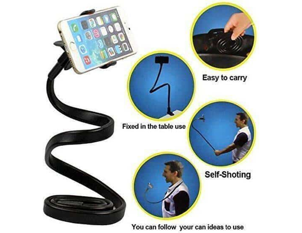 Supporto Telefono Snodabile Cellulare Pinza Intorno Collo Comodo Smartphone...