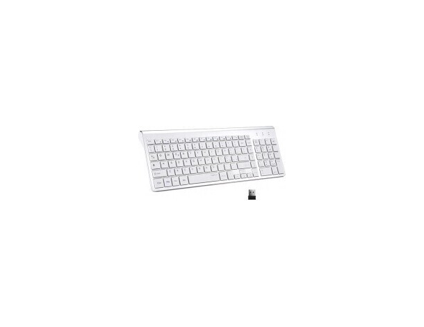 Tastiera Wifi Wireless PC 2.4Ghz Keyboard Computer Senza Fili con Numeri