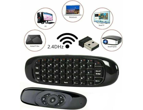 Telecomando Tastiera Wireless Per PC Android Smart TV Compatibile Windows Mac