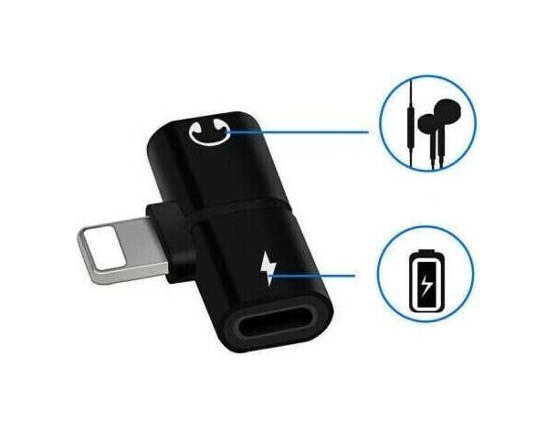 Adattatore Convertitore Di Carica e Cuffie Connettore OTG Lightning Maschio LGT