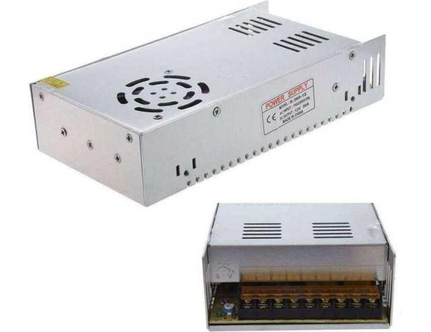 Alimentatore Stabilizzato 12V 30A Regolato Trasformatore 30 Ampere Striscia Led