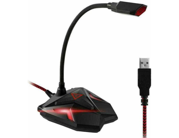 Microfono Con Stand Da Tavolo Gaming Meeting Voce Conferenze PC USB Q55 PS4