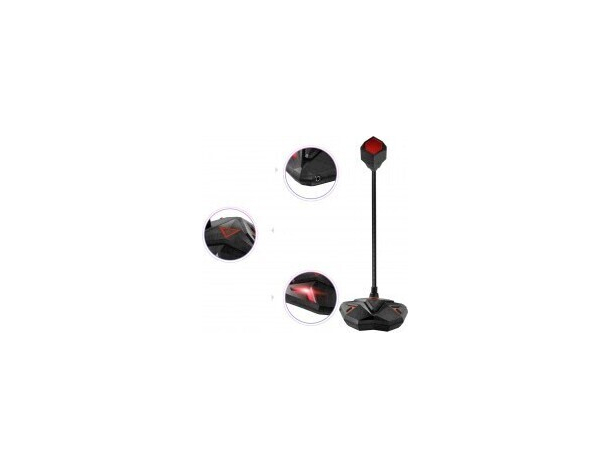 Microfono Con Stand Da Tavolo Gaming Meeting Voce Conferenze PC USB Q55 PS4...