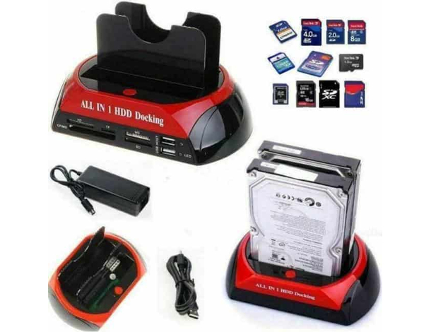 Docking Station HDD Hard Disk 3.5 2.5 SATA IDE 2 HD Box Mini USB SD 480MB/s