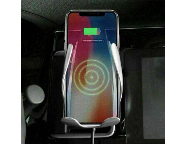 Supporto Smartphone Presa Aria Auto Ricarica Wireless QI Caricatore Charger...