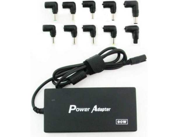 Alimentatore Universale 10 Adattatori Laptop 90W Caricatore Tensione Automatica
