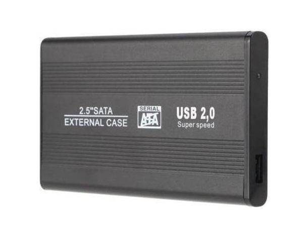 Case USB 2.0 Hard Disk 3,5 Sata Alluminio Protezione Cavo HHD Windows Mac