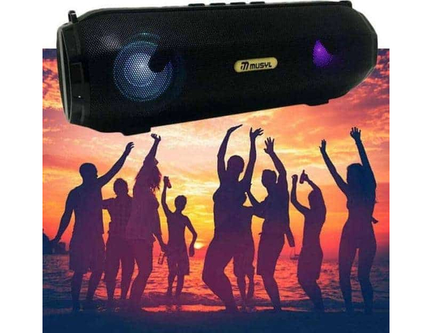 Cassa Speaker Bluetooth Altoparlante Radio FM Luce LED USB AUX Musica TF Card