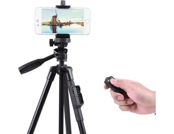 Cavalletto Treppiedi VDT5208 Smartphone Reflex Otturatore BT Supporto Tripode...