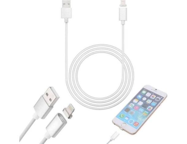 Cavo Ricarica Lightning Magnetico Caricatore Compatibile Apple Connettore 1m