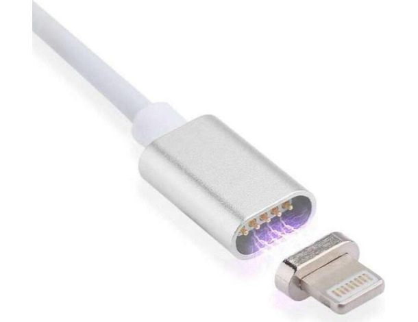 Cavo Ricarica Lightning Magnetico Caricatore Compatibile Apple Connettore 1m...