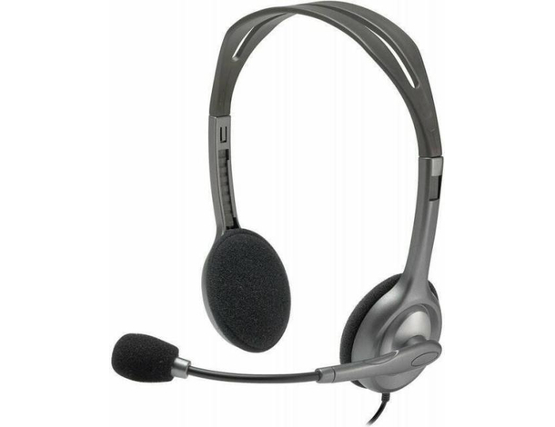 Cuffie Logitech Per PC Con Microfono Cavo Jack 3.5 mm H110 Stereo Audio Musica