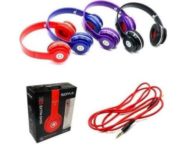Cuffie Stereo Extra Bass Mp3 HD Voice Cavo AUX Headphones SY981 Musica 3