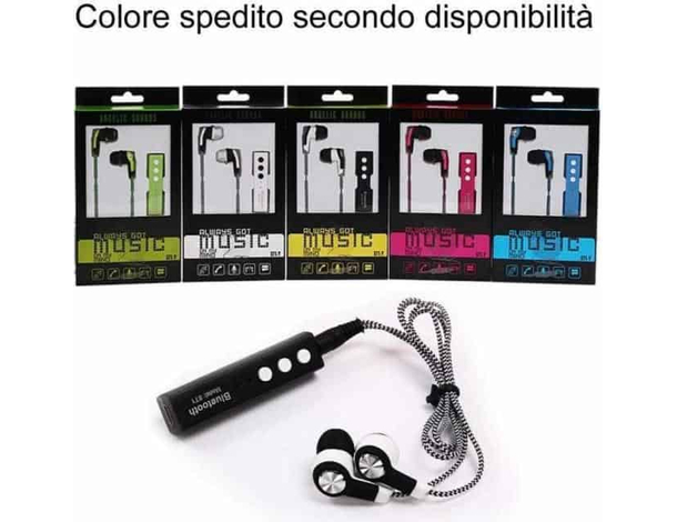 Cuffiette Auricolari Bluetooth Wireless Cuffie Sport ST1-Y MP3 Corsa Musica